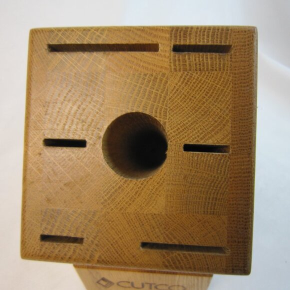 Cutco Knife Block Only - 13 Slot Solid Wood, 6 Steak Knife Slots - Picture 3 of 14